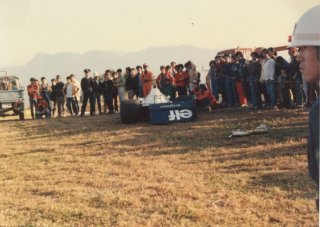 1977年F1日本GP/ティレルの残骸